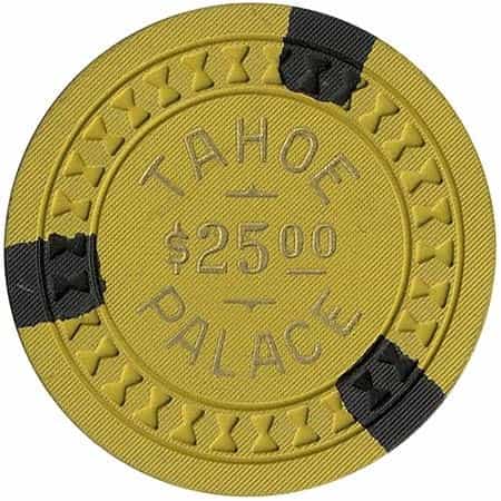 Tahoe Palace Casino Lake Tahoe Nevada $25 Chip 1956