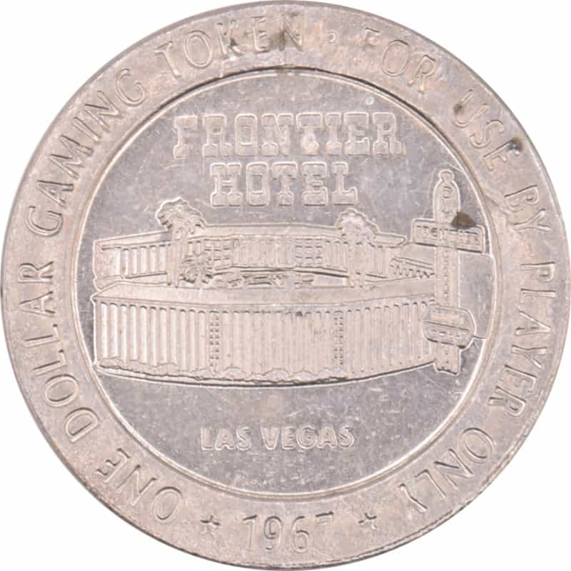 Frontier Hotel Casino Las Vegas Nevada $1 Token 1967