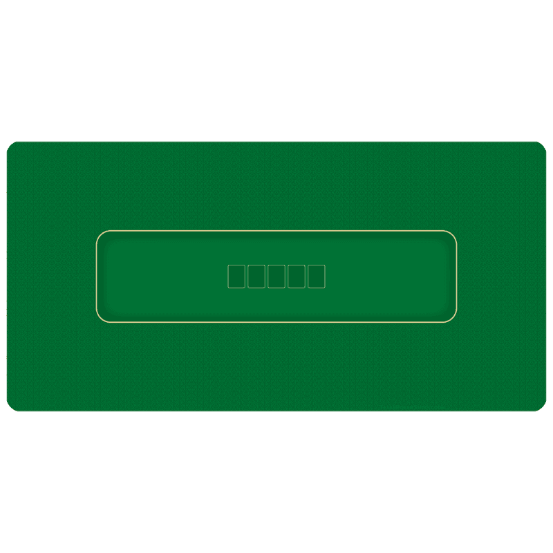 Green Poker Table Top Rollout Mat Xl