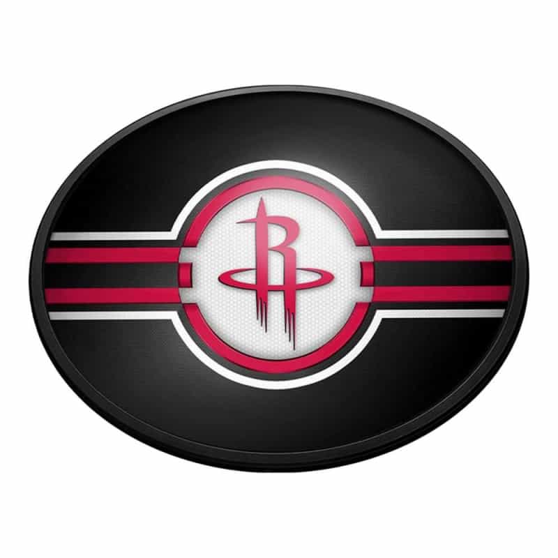 Houston Rockets: Oval Slimline Lighted Wall Sign