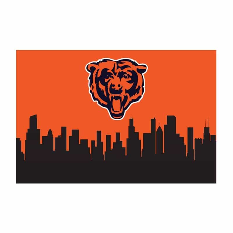 Chicago Bears 2X3 Hometown Washable Area Rug