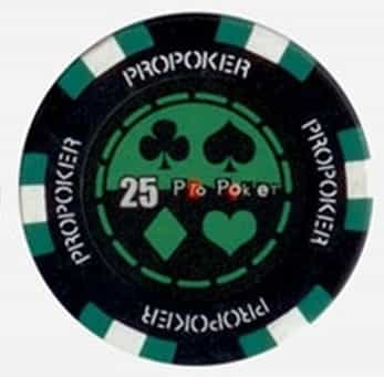 Pro Poker Clay Poker Chips 13.5G Sold By The Roll - $25