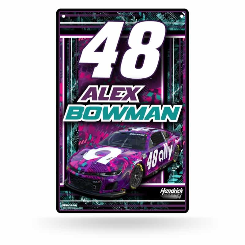 Rico Industries Nascar Racing Alex Bowman No. 48 2024 11" X 17" Home Decor Sign