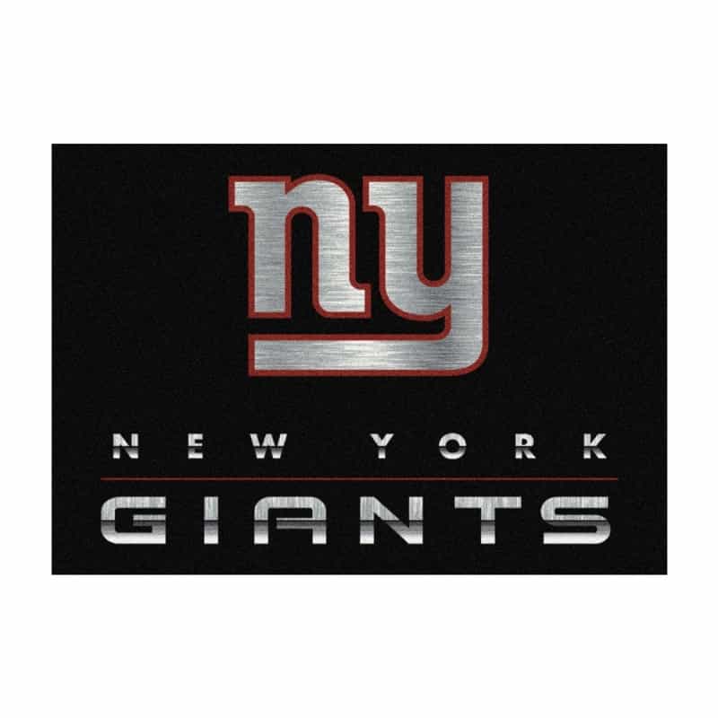 York Giants 4'X6' Chrome Rug
