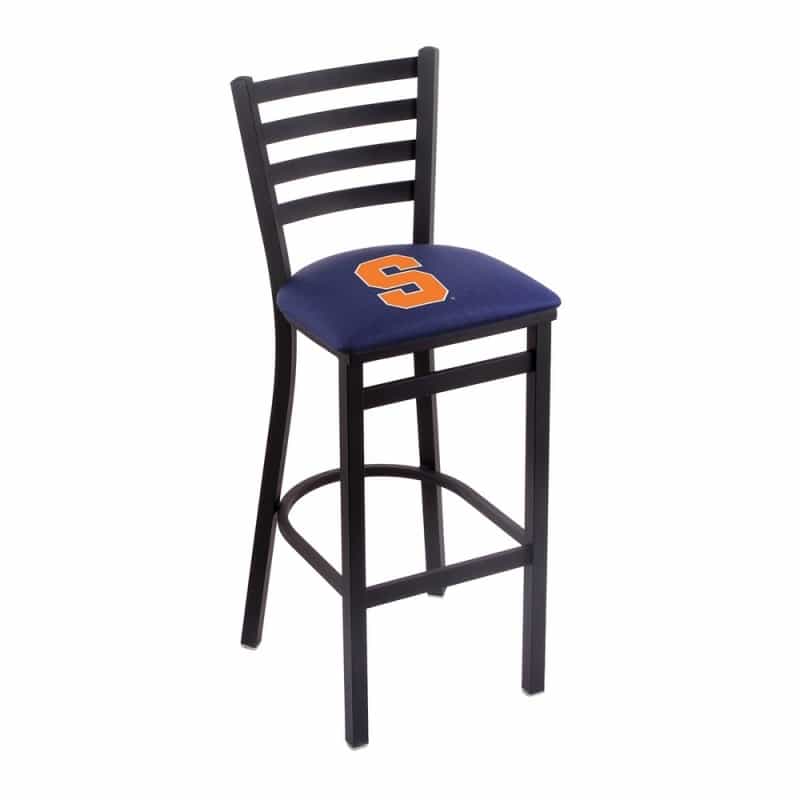 L004 Syracuse 30" Stationary Bar Stool With Black Wrinkle Finish