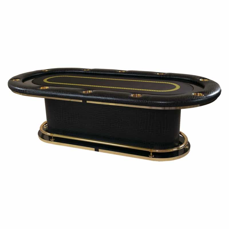 Outback Hold'em Poker Table With Round Pedestal Base