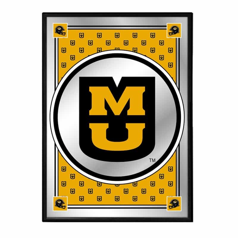 Missouri Tigers: Team Spirit, Mu - Framed Mirrored Wall Sign