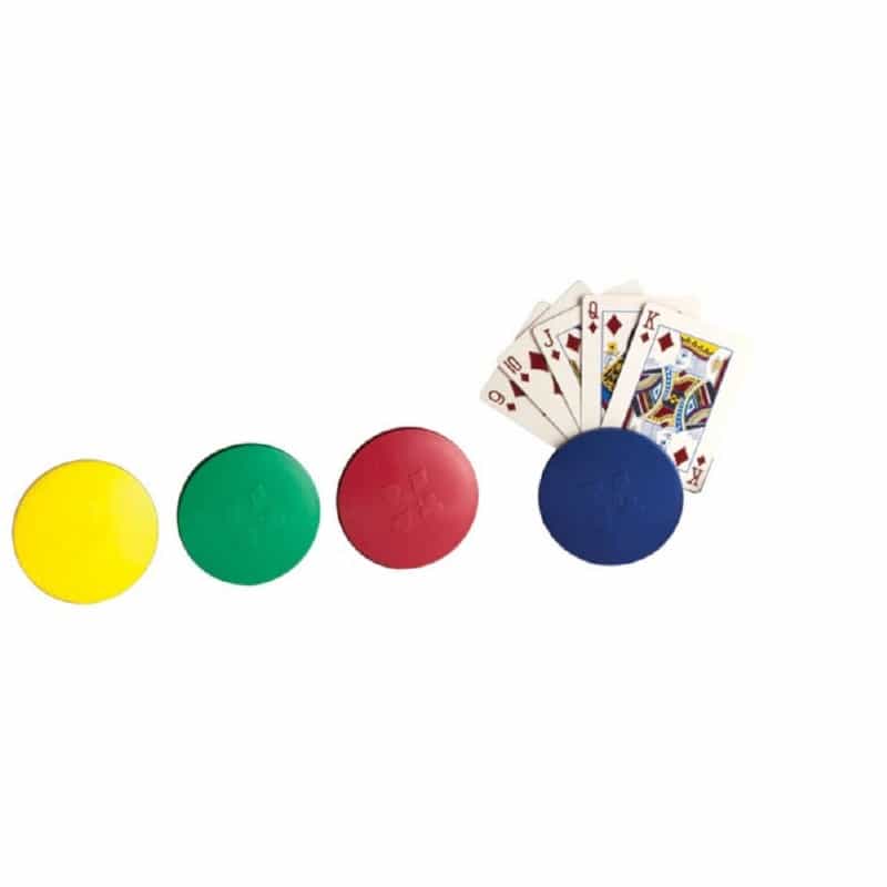 4Pc Round Card Holders In Black Case