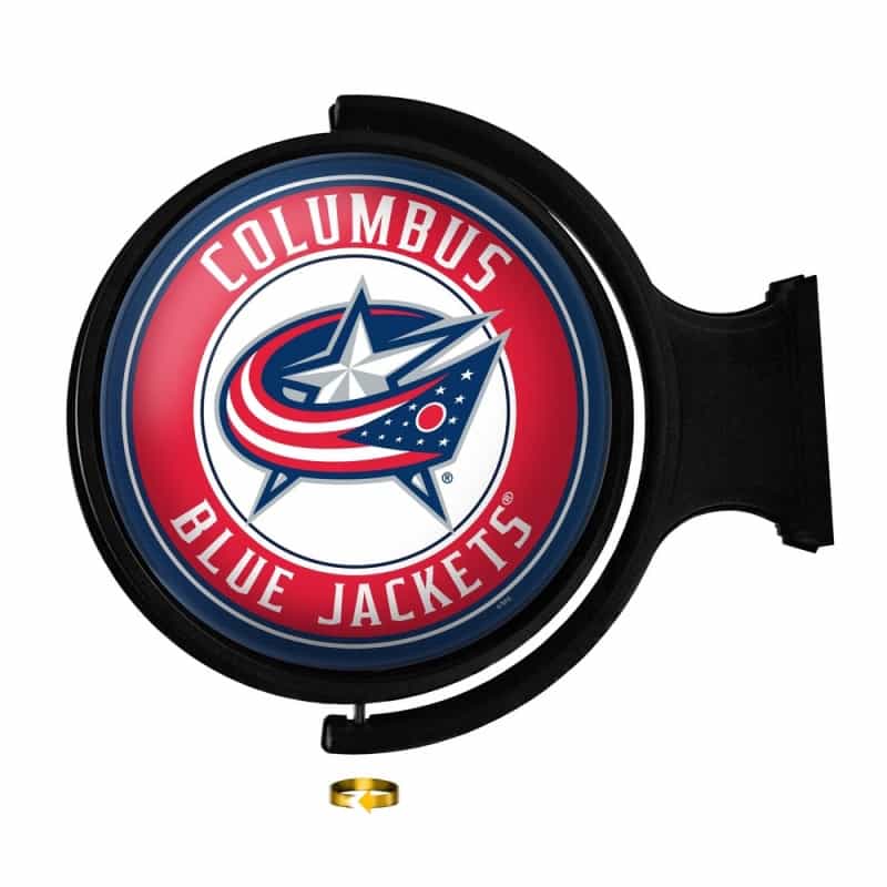 Columbus Blue Jackets: Original Round Illuminated Rotating Wall Sign
