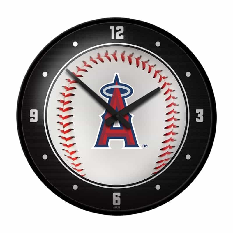 Los Angeles Angels: Baseball - Modern Disc Wall Clock