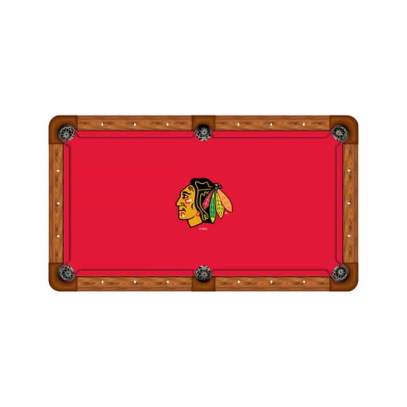 Chicago Blackhawks 8 Foot Billiard Cloth