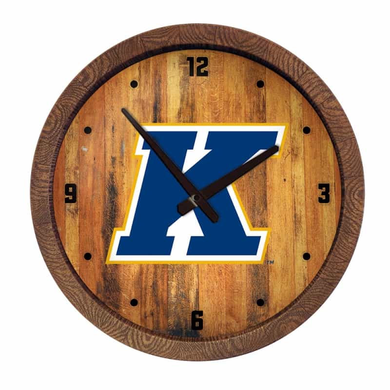 Kent State Golden Flashes: "Faux" Barrel Top Wall Clock