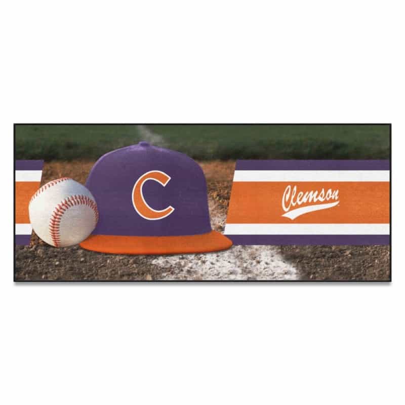 Clemson Tigers Baseball Runner Rug - 30In. X 72In