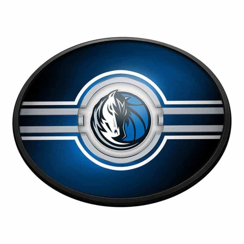Dallas Mavericks: Oval Slimline Lighted Wall Sign