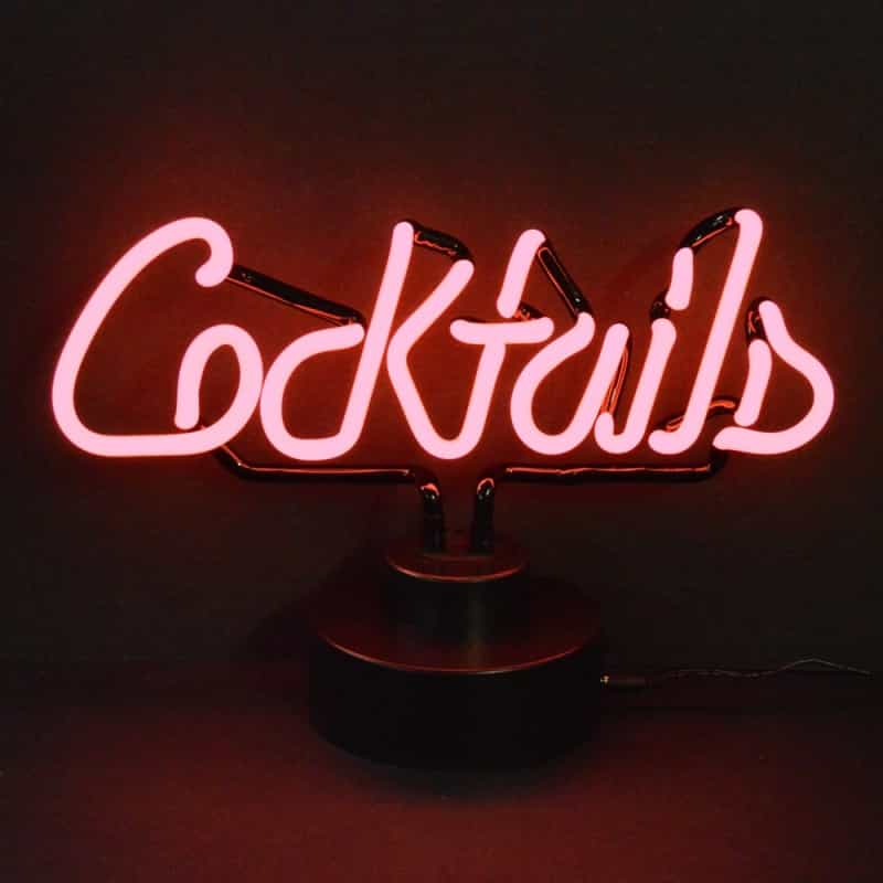 Cocktails Neon Sculpture 15" X 11" X 6"
