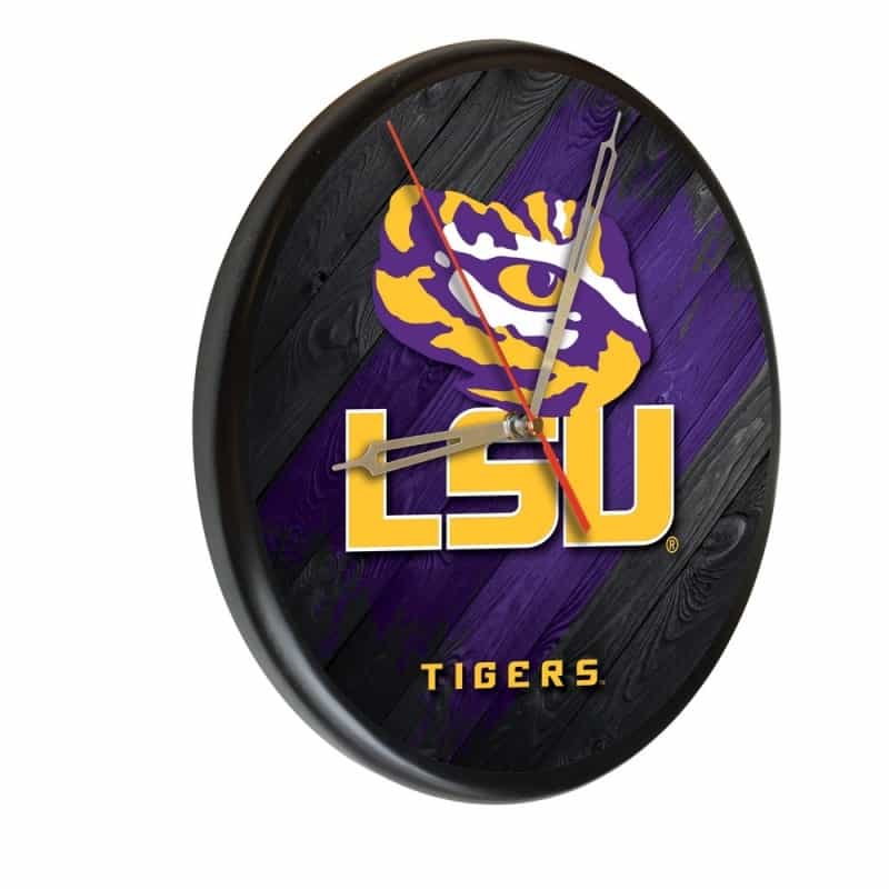 Louisiana State Digitally Printed Wood Clock By The Holland Bar Stool Co
