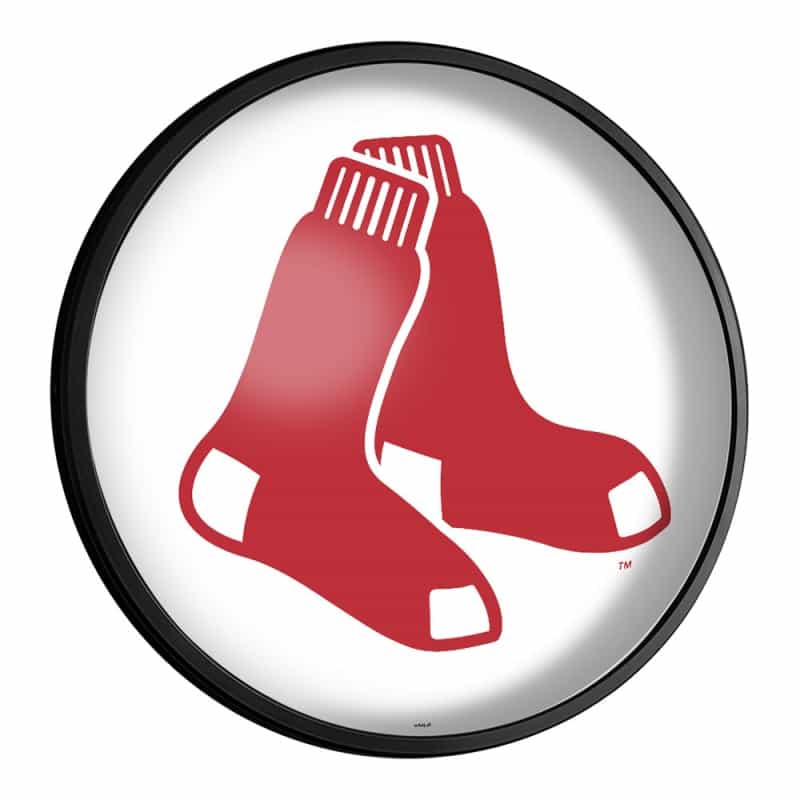 Boston Red Sox: Logo - Round Slimline Lighted Wall Sign