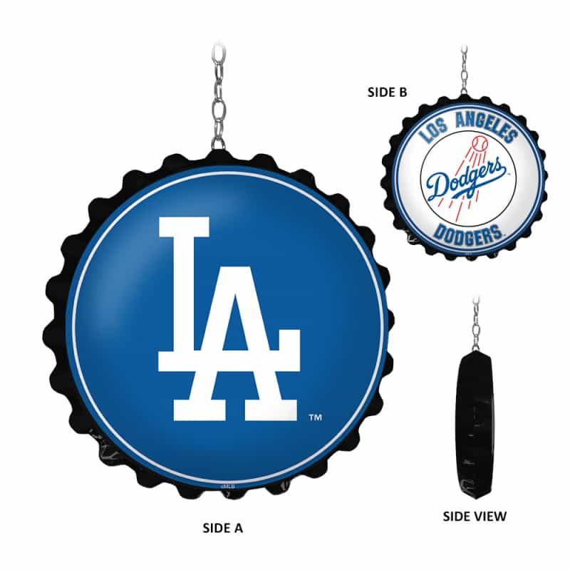 Los Angeles Dodgers: Double-Sided Bottle Cap Dangler