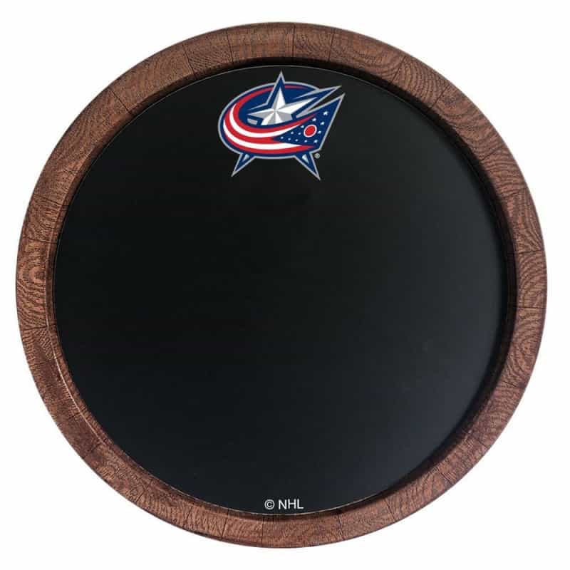 Columbus Blue Jackets: Chalkbaord "Faux" Barrel Top Sign