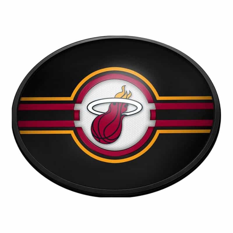 Miami Heat: Oval Slimline Lighted Wall Sign