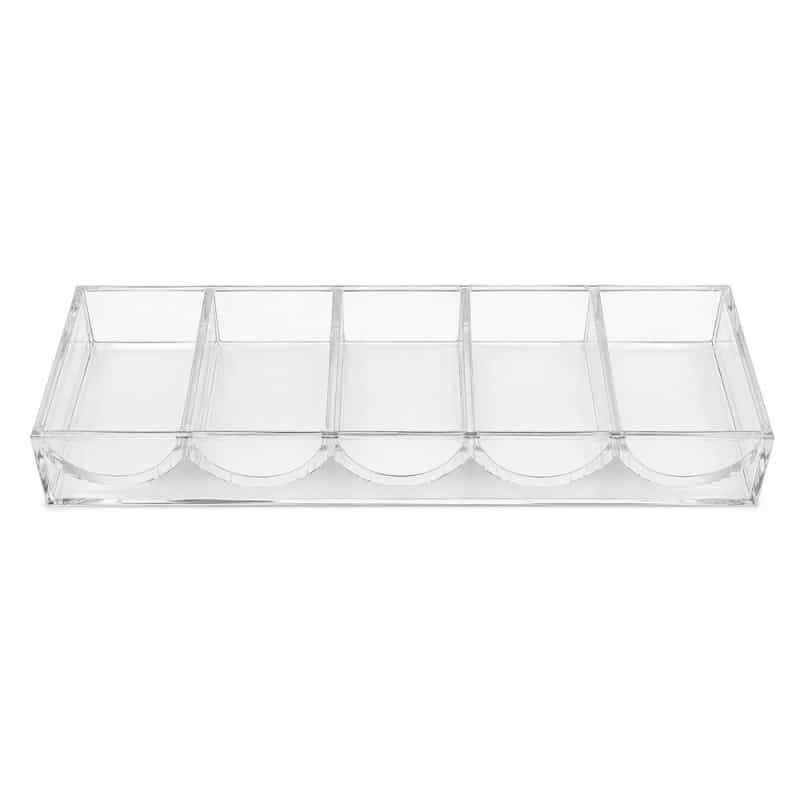 Clear Acrylic Poker Chip Rack Adjustable Fit For 39Mm46mm Chips
