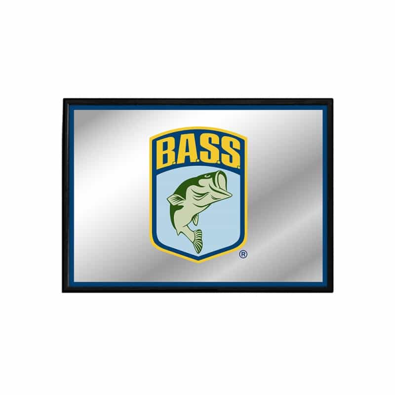 Bassmaster: Logo - Framed Mirrored Wall Sign - Blue