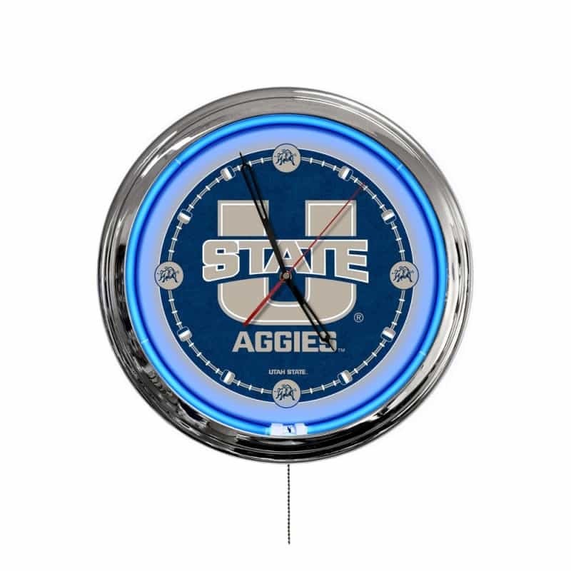 Utah State University 16" Led Wall Clock