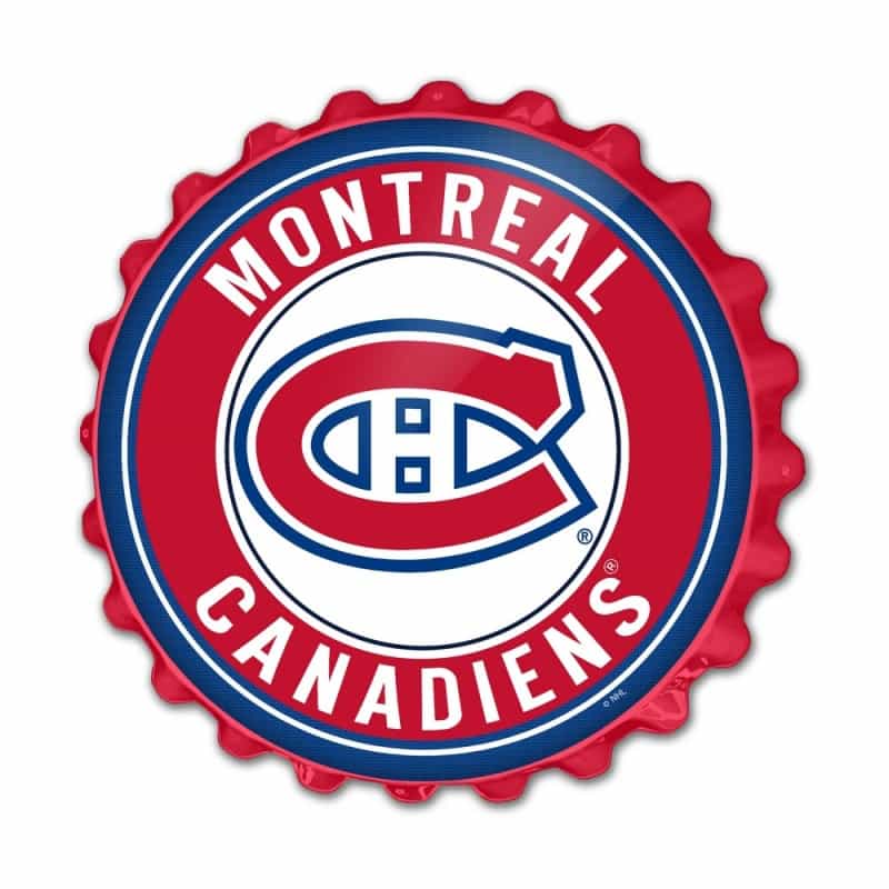 Montreal Canadiens: Bottle Cap Wall Sign