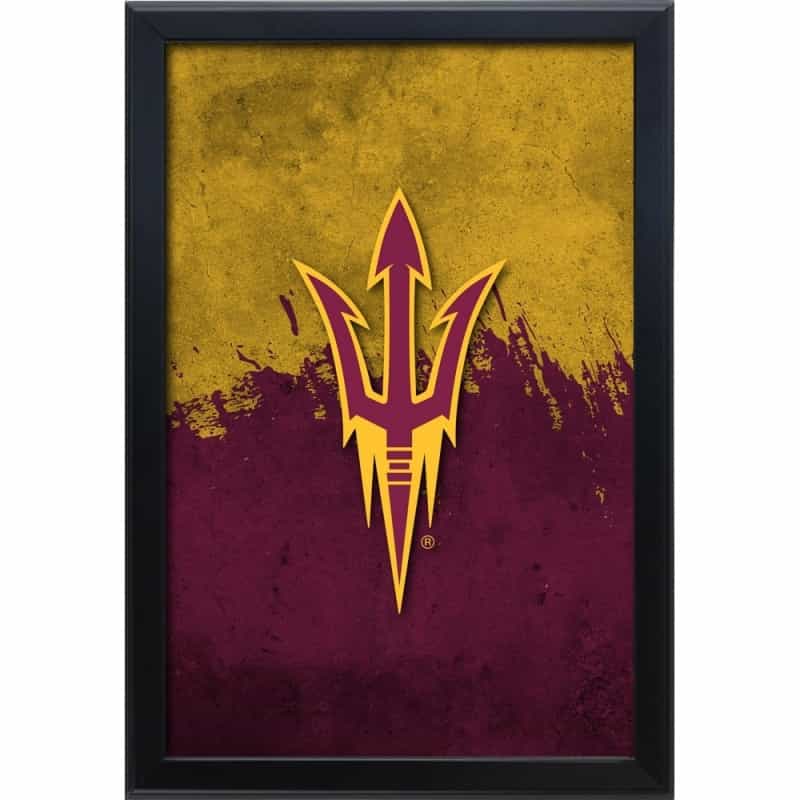 Arizona State University (Pitchfork) 15.75" X 23.5" Led Snap Frame Lightbox By Holland Bar Stool Company