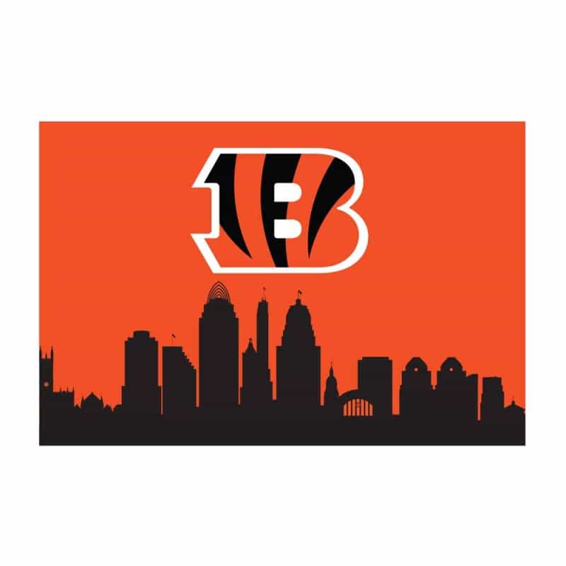 Cincinnati Bengals 2X3 Hometown Washable Area Rug