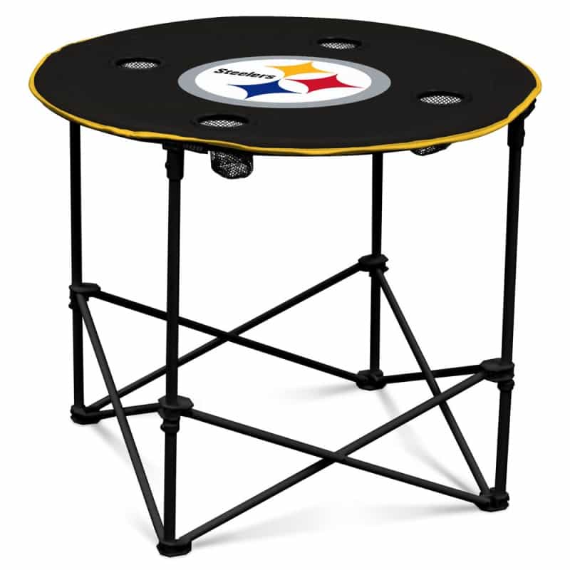 Pittsburgh Steelers Round Table Yellow Black