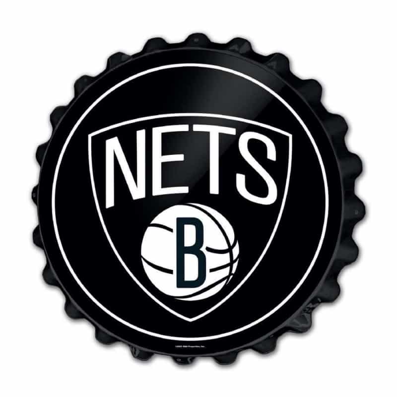 Brooklyn Nets: Bottle Cap Wall Sign
