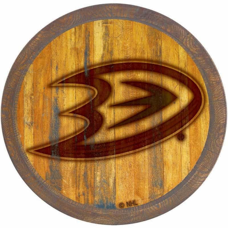 Anaheim Ducks: Branded "Faux" Barrel Top Sign