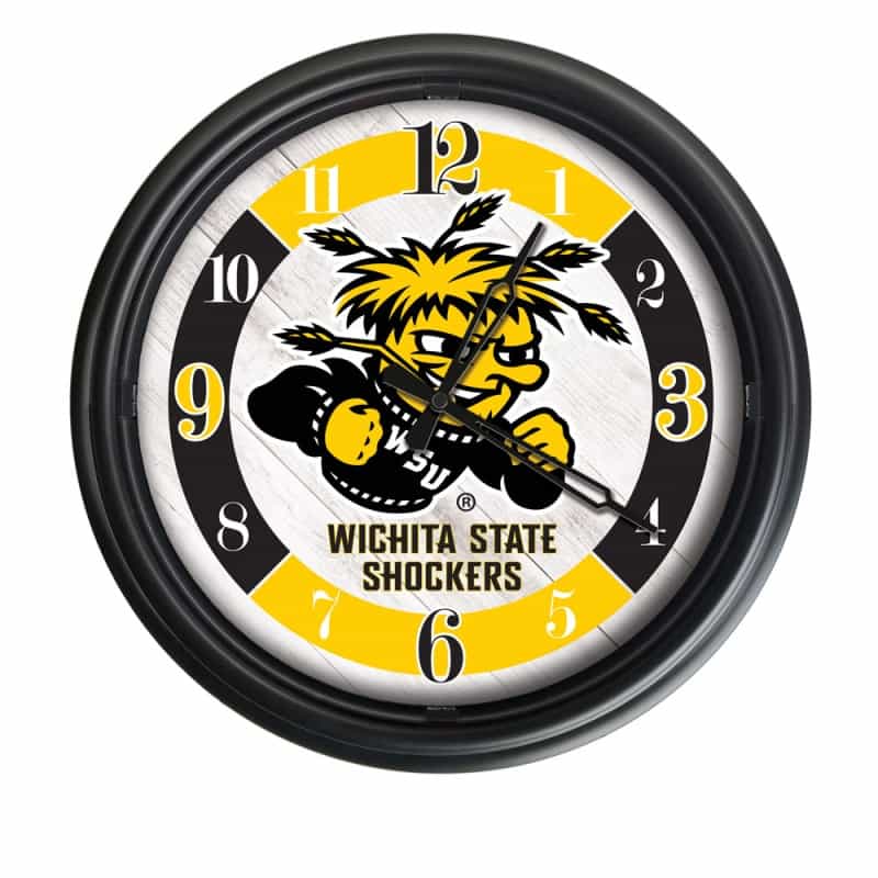 Wichita State University Indoor/Outdoor Led Wall Clock By Holland Bar Stool Co
