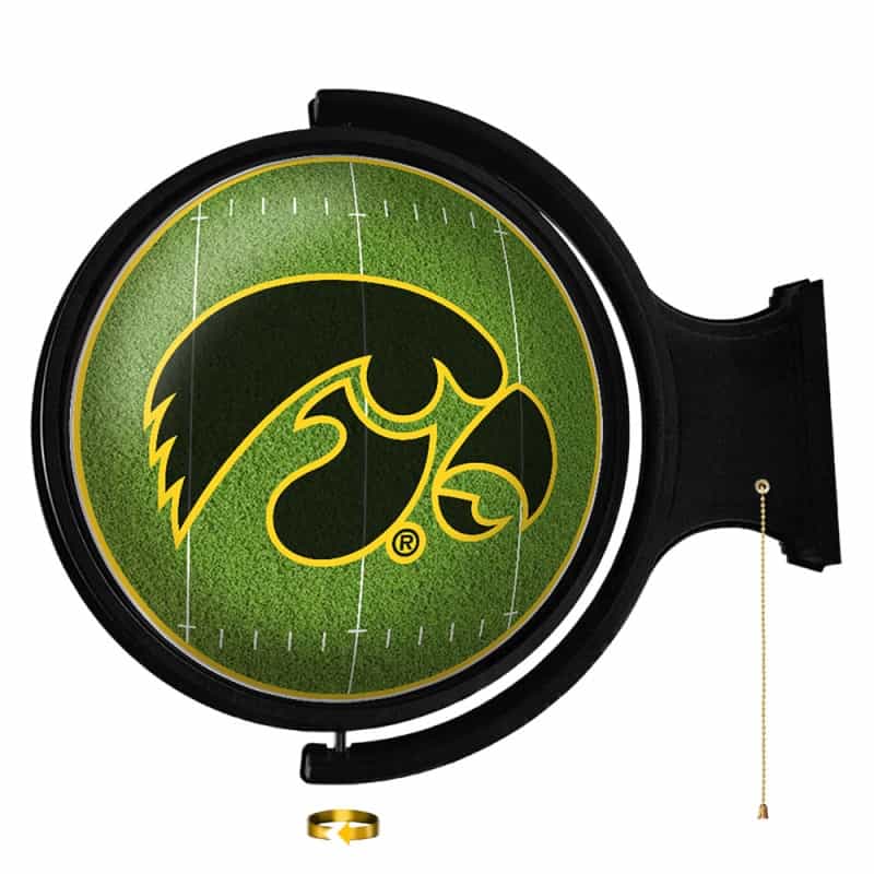 Iowa Hawkeyes: On The 50 - Rotating Lighted Wall Sign