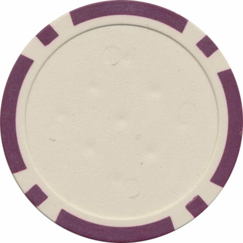 Purple Classic 8 Stripe Poker Chip For Inlays / Roll Of 25 Pcs