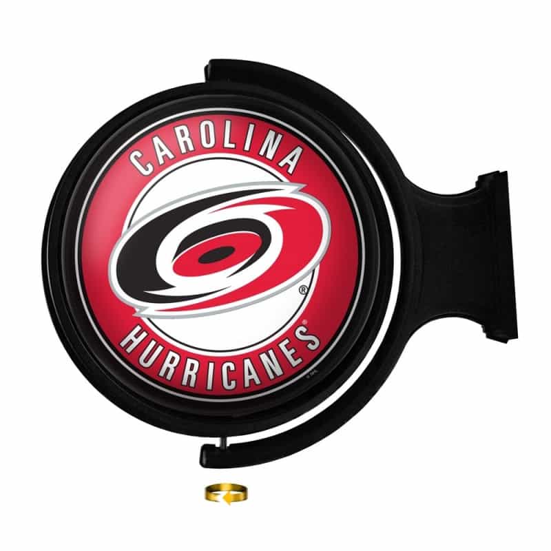 Carolina Hurricanes: Original Round Illuminated Rotating Wall Sign