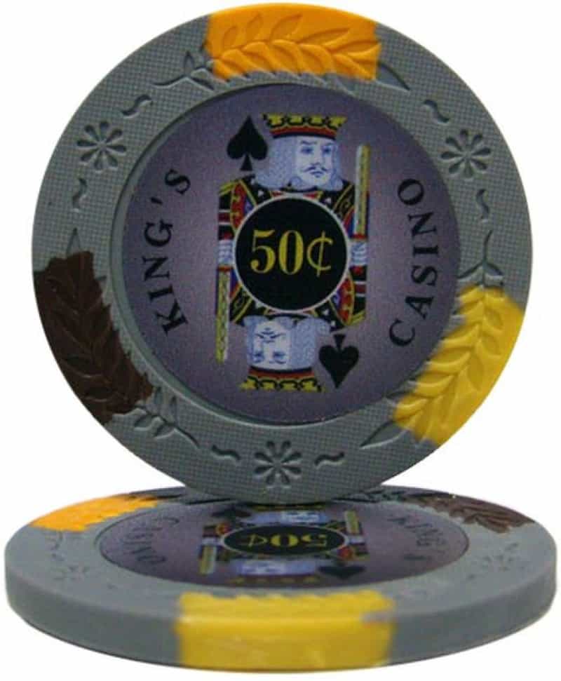 King's Casino Series 14 Gram Pro Clay - $0.50 Sold By The Roll 25 Pcs. Per Roll
