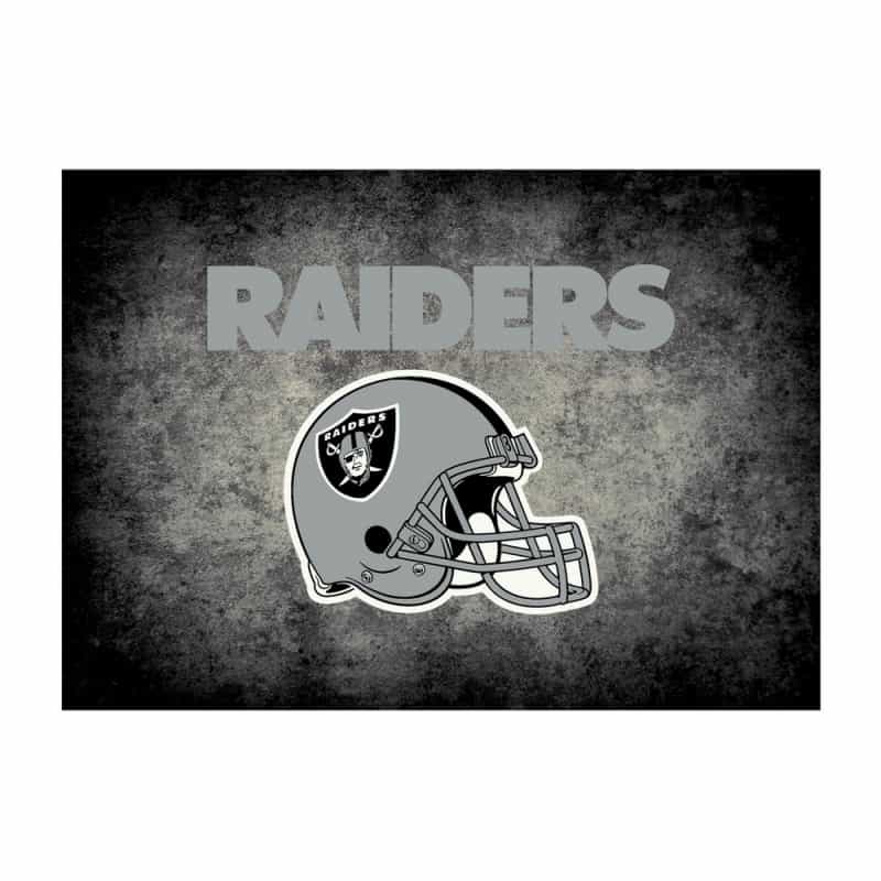 Las Vegas Raiders 8'X11' Distressed Rug