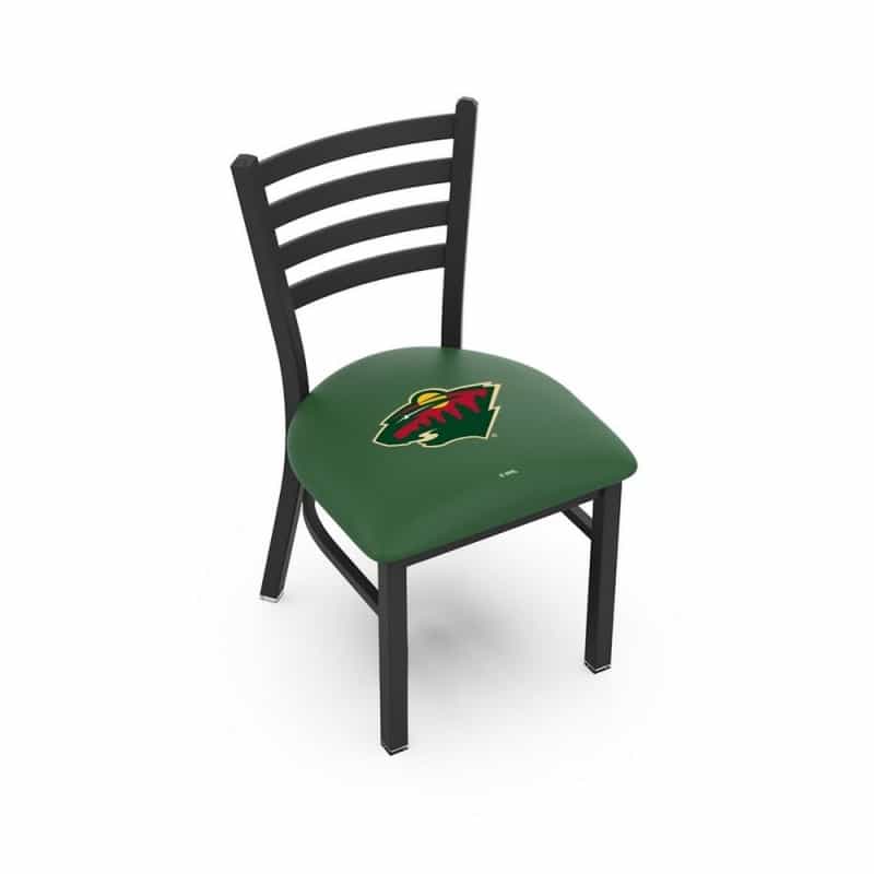 L00418 Black Wrinkle Minnesota Wild Stationary Chair With Ladder Style Back By Holland Bar Stool Co