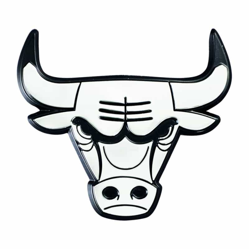 Chicago Bulls 3D Chrome Metal Emblem