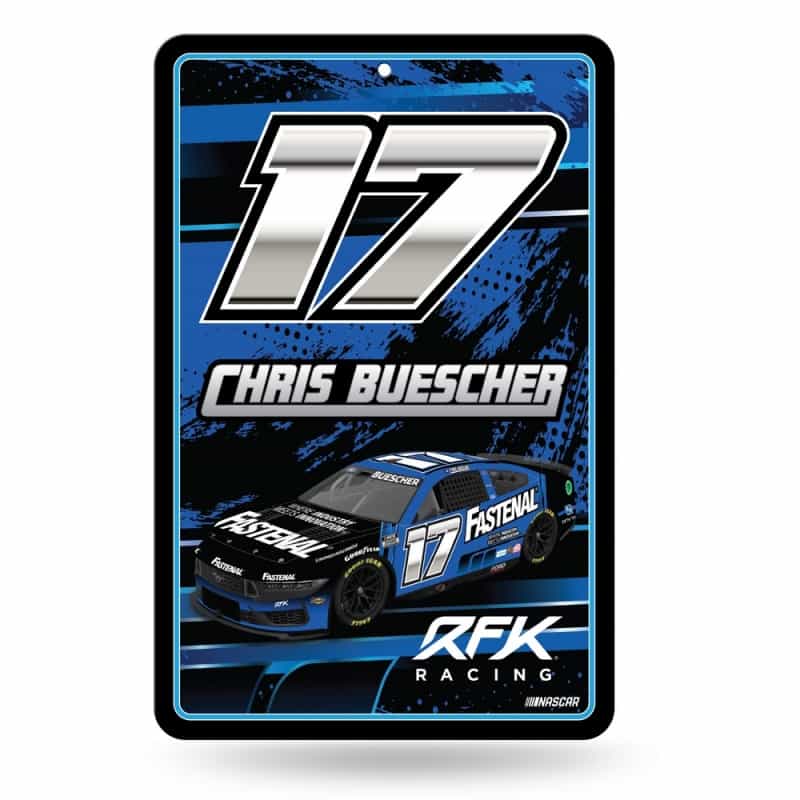 Rico Industries Nascar Racing Chris Buescher No. 17 2024 11" X 17" Home Decor Sign