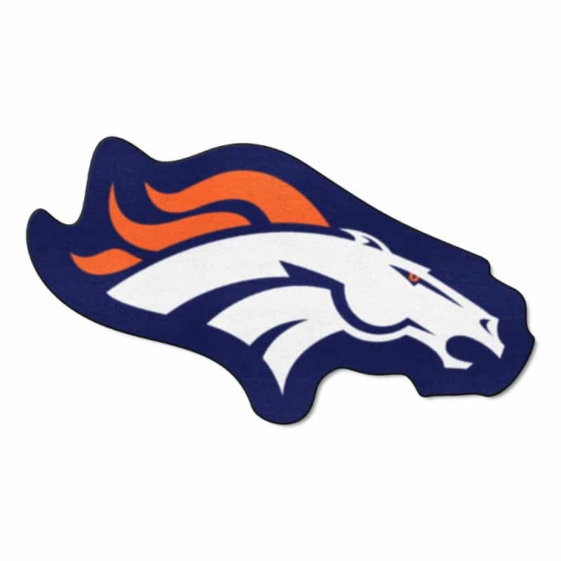 Denver Broncos Mascot Rug - Bronco Head Primary Logo