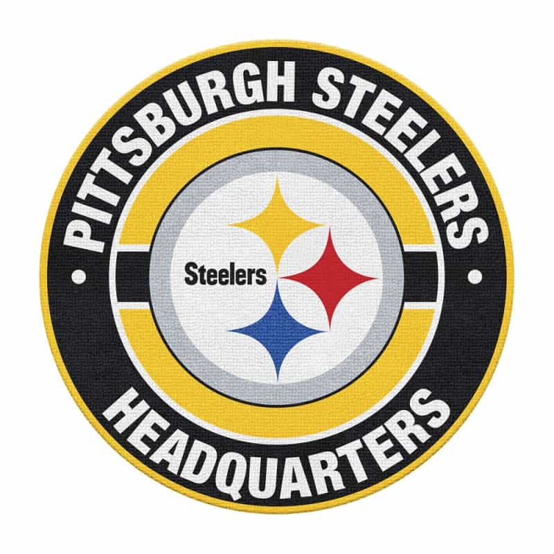 Pittsburph Steelers Round Headquarters Rug