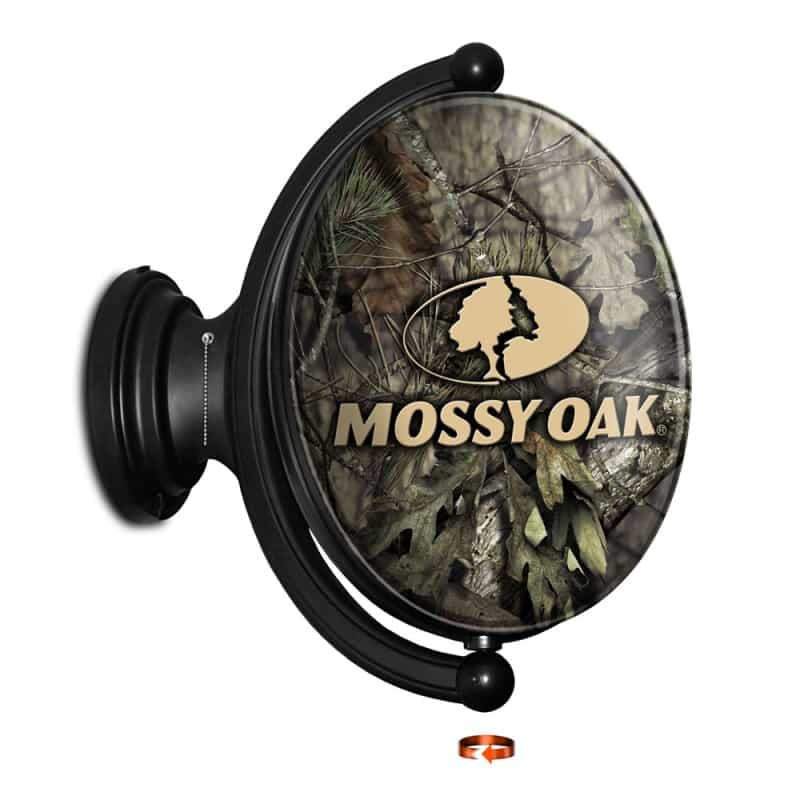 Mossy Oak - Break-Up: Tan Logo Original Oval Rotating Lighted Wall Sign