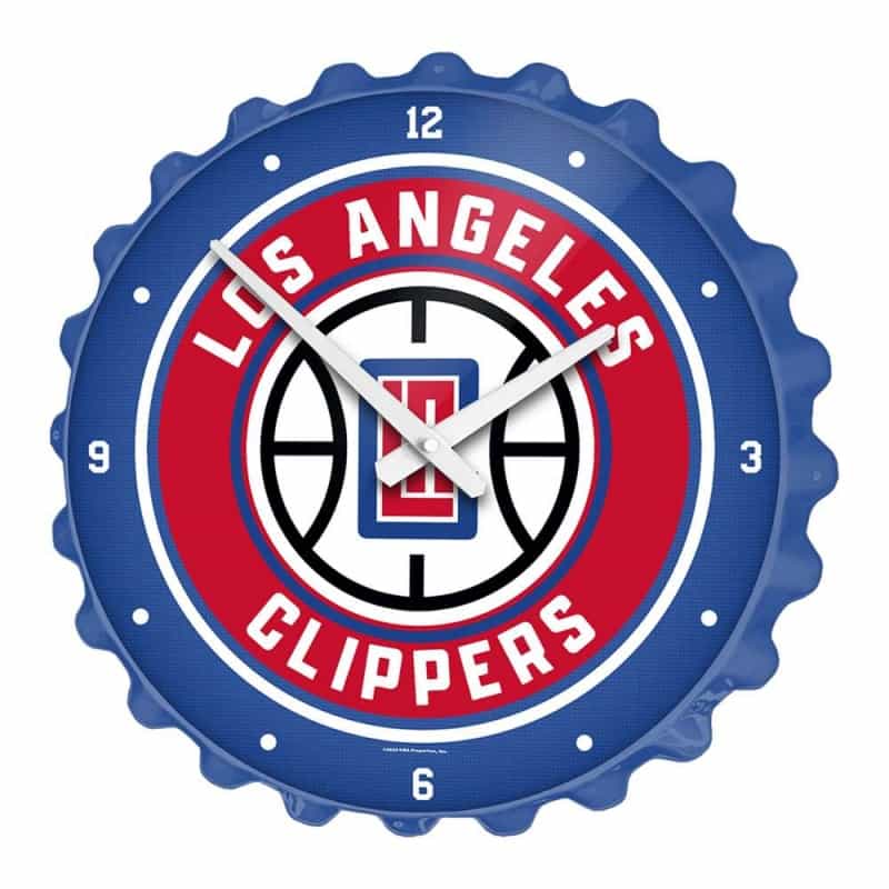 Los Angeles Clippers: Bottle Cap Wall Clock