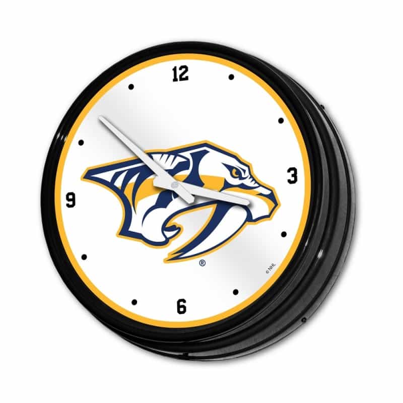 Nashville Predators: Illuminated Retro Diner Wall Clock