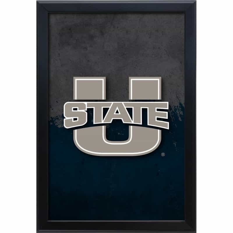 Utah State University 15.75" X 23.5" Led Snap Frame Lightbox By Holland Bar Stool Company