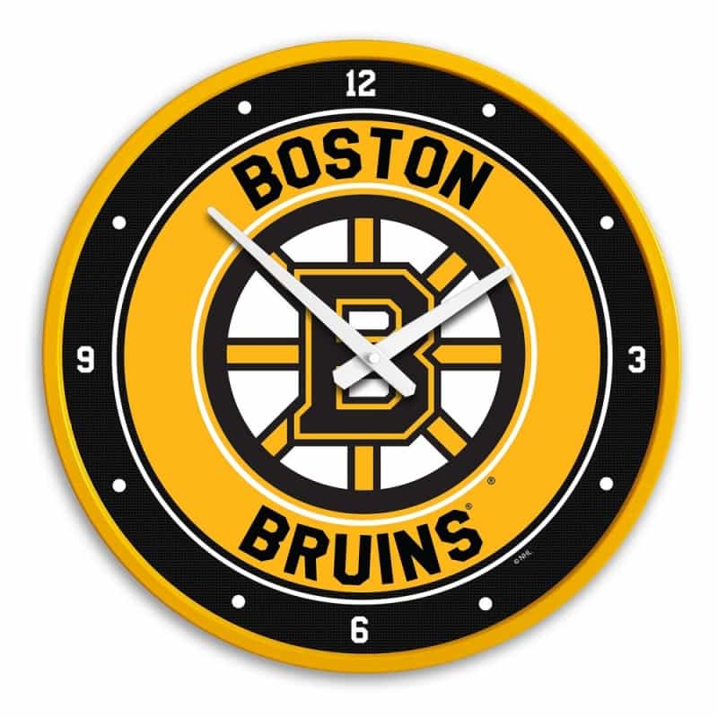 Boston Bruins: Modern Disc Wall Clock