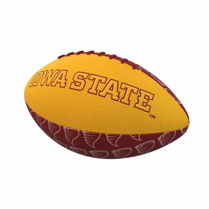Ia State Repeating Mini-Size Rubber Football